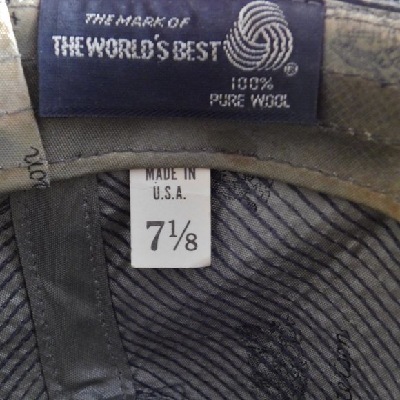 Vintage Stetson Tweed Fedora. 100% Wool. Braided Band. Unique. - Picture 4 of 6